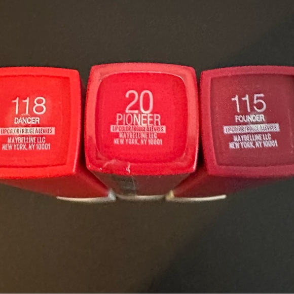 5/$25 will bundle New! Maybelline Super Stay Matte Ink bundle - Reds - Picture 4 of 4